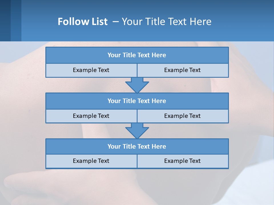 A Person Touching The Back Of Another Person's Shoulder PowerPoint Template