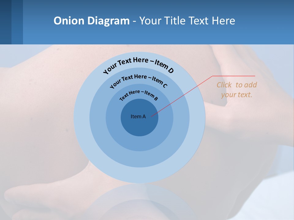 A Person Touching The Back Of Another Person's Shoulder PowerPoint Template