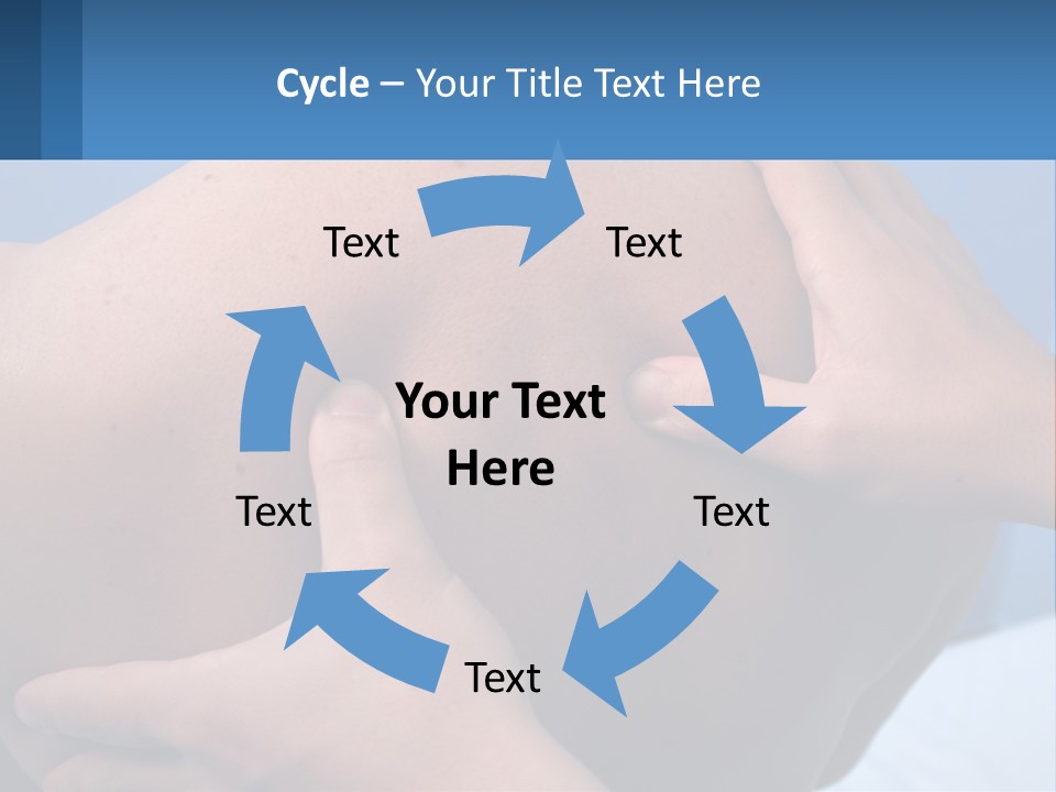 A Person Touching The Back Of Another Person's Shoulder PowerPoint Template