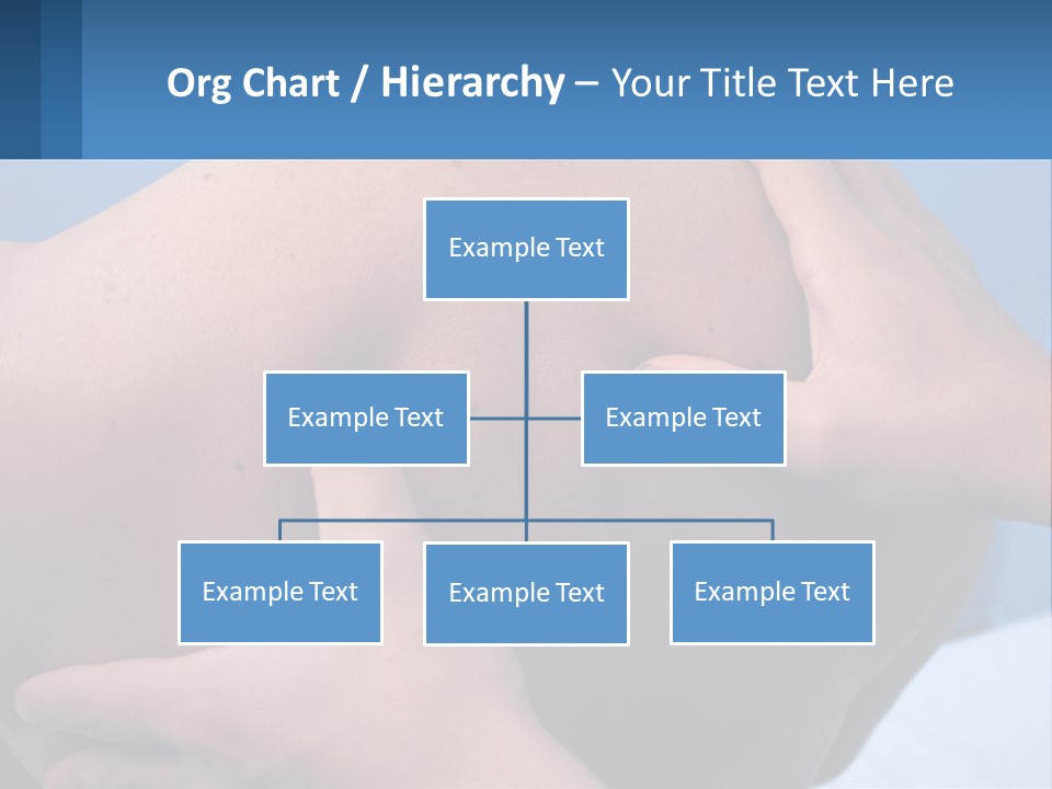 A Person Touching The Back Of Another Person's Shoulder PowerPoint Template