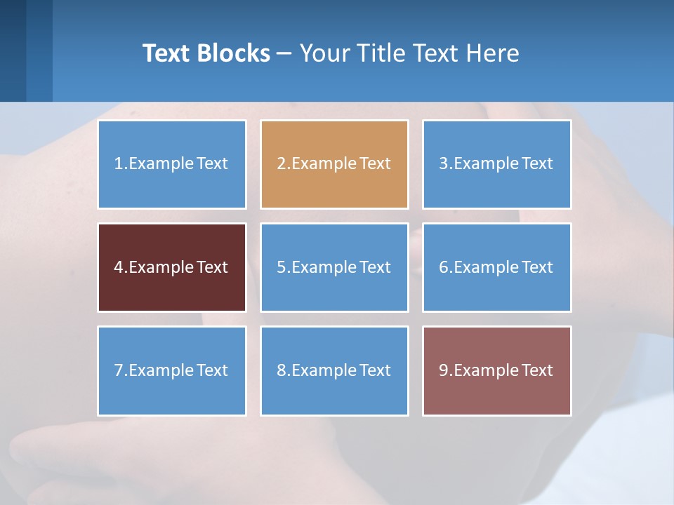 A Person Touching The Back Of Another Person's Shoulder PowerPoint Template