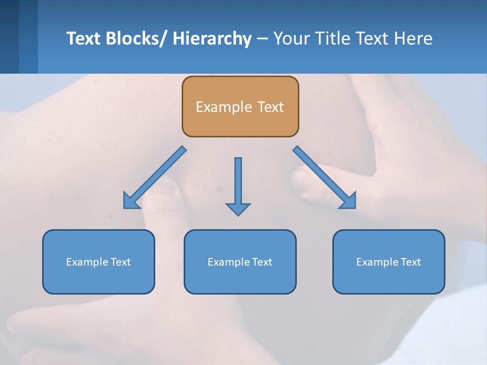 A Person Touching The Back Of Another Person's Shoulder PowerPoint Template