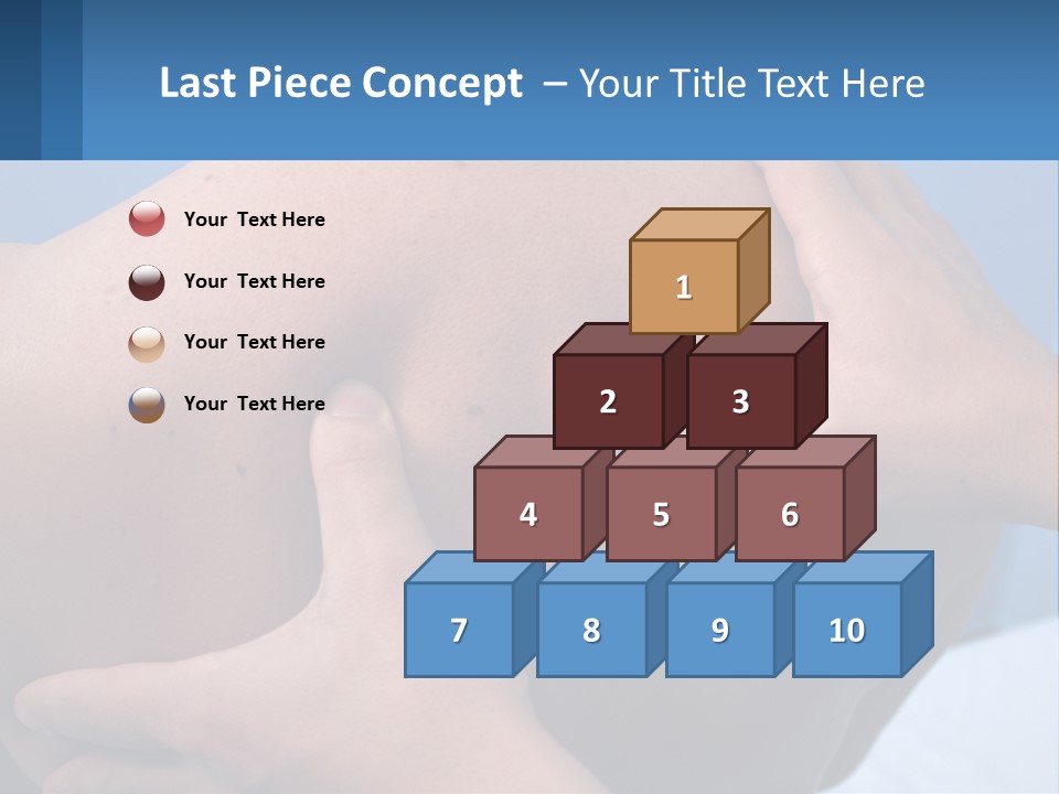 A Person Touching The Back Of Another Person's Shoulder PowerPoint Template