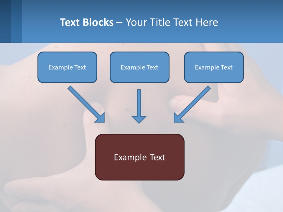 A Person Touching The Back Of Another Person's Shoulder PowerPoint Template