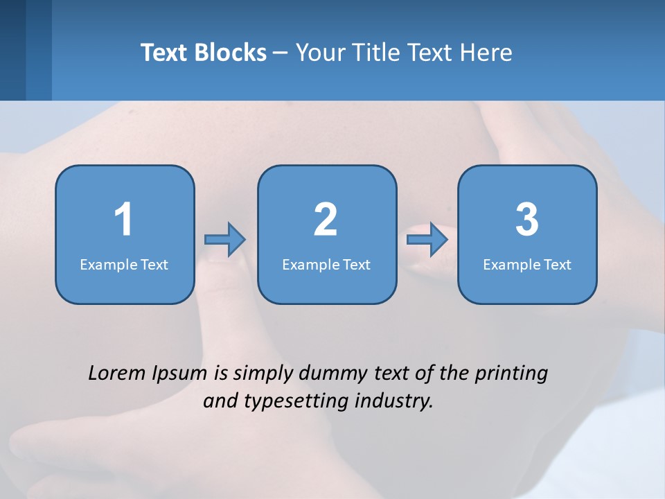 A Person Touching The Back Of Another Person's Shoulder PowerPoint Template