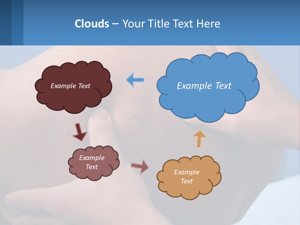 A Person Touching The Back Of Another Person's Shoulder PowerPoint Template