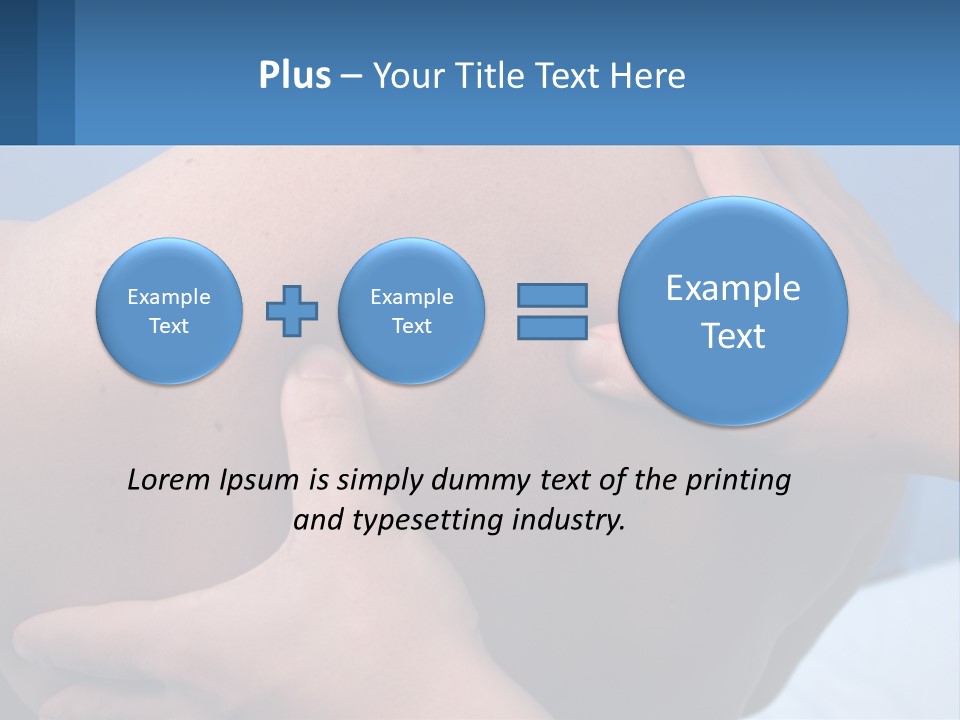 A Person Touching The Back Of Another Person's Shoulder PowerPoint Template