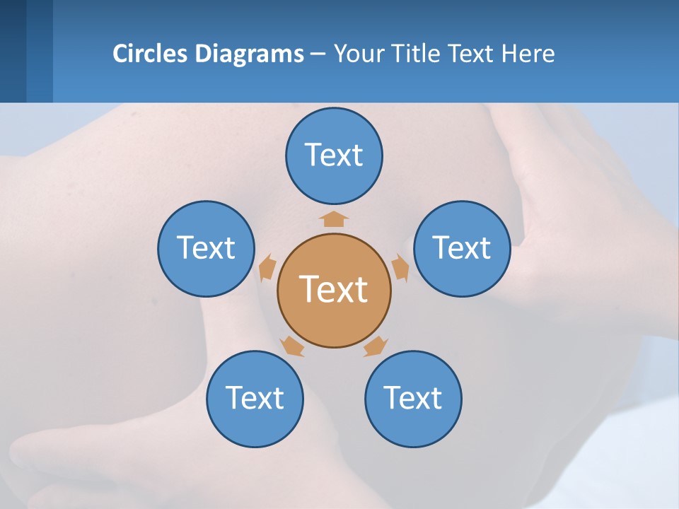 A Person Touching The Back Of Another Person's Shoulder PowerPoint Template