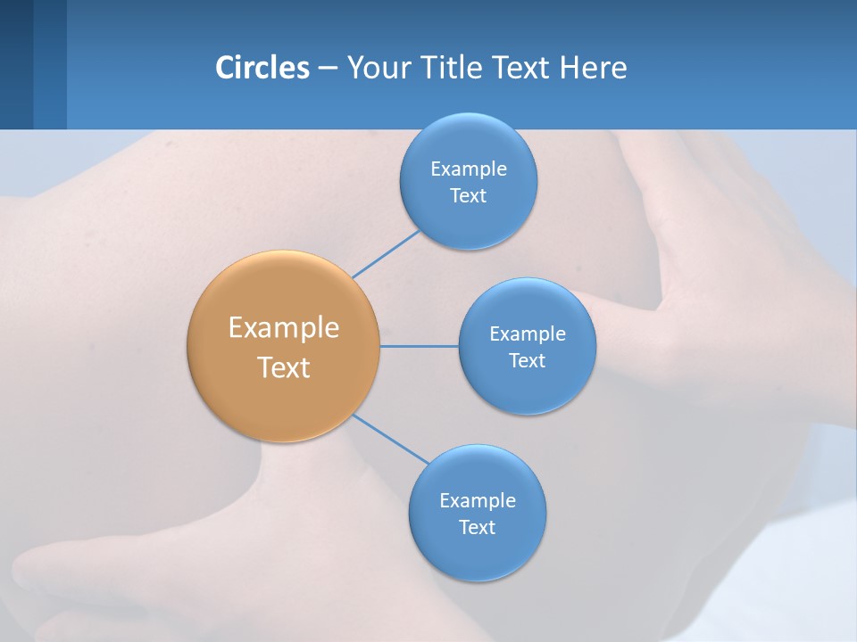 A Person Touching The Back Of Another Person's Shoulder PowerPoint Template