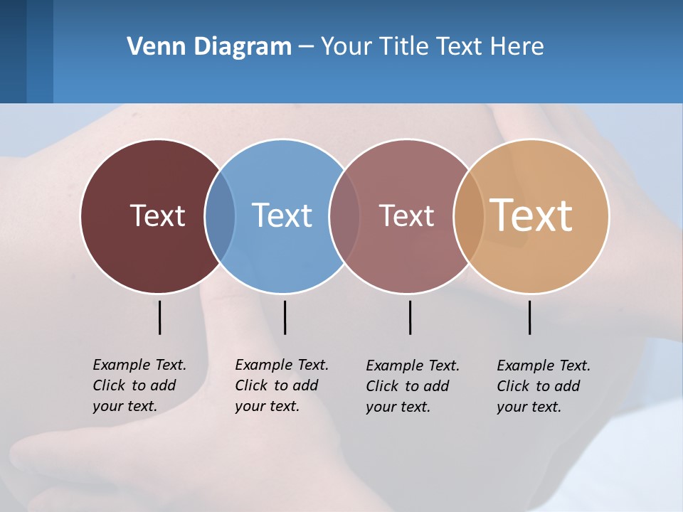 A Person Touching The Back Of Another Person's Shoulder PowerPoint Template