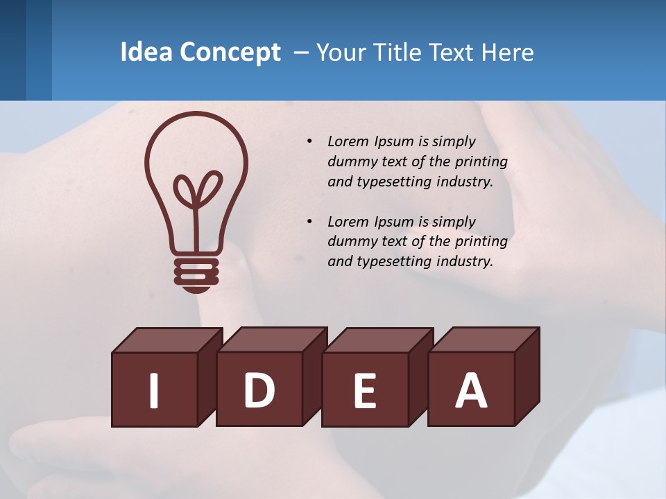 A Person Touching The Back Of Another Person's Shoulder PowerPoint Template