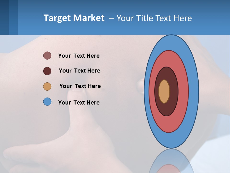 A Person Touching The Back Of Another Person's Shoulder PowerPoint Template