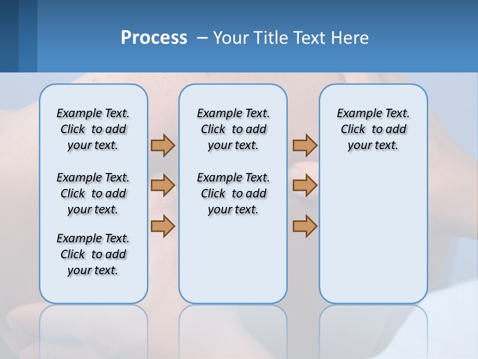 A Person Touching The Back Of Another Person's Shoulder PowerPoint Template