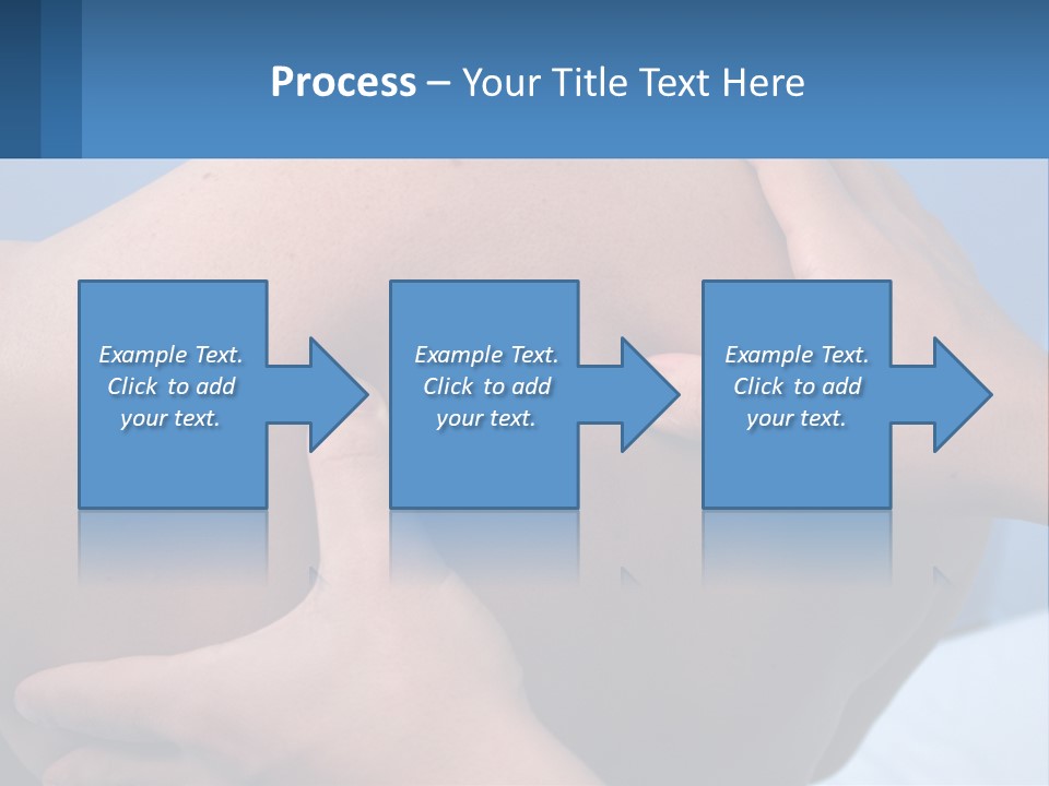 A Person Touching The Back Of Another Person's Shoulder PowerPoint Template