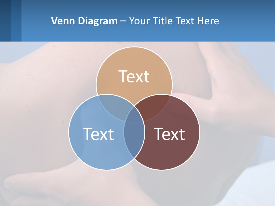 A Person Touching The Back Of Another Person's Shoulder PowerPoint Template