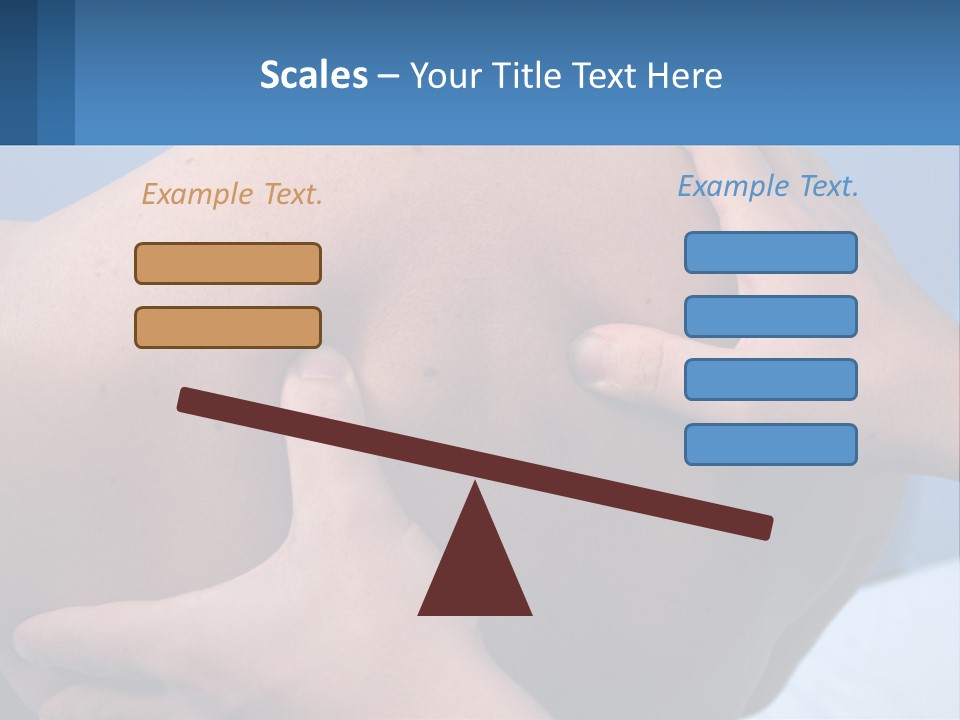 A Person Touching The Back Of Another Person's Shoulder PowerPoint Template