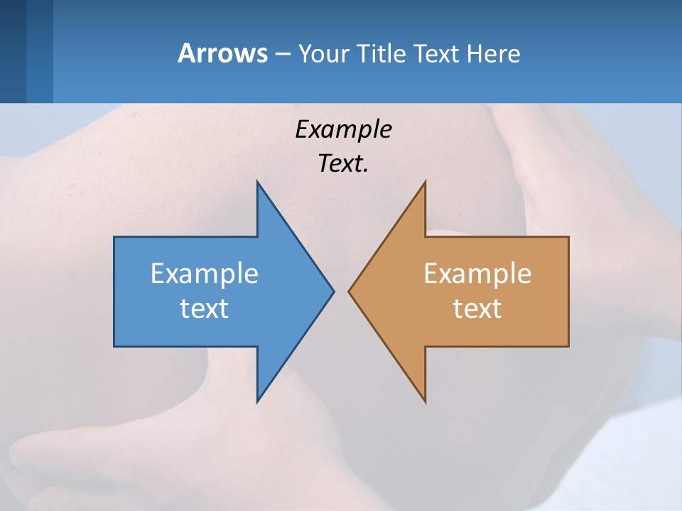 A Person Touching The Back Of Another Person's Shoulder PowerPoint Template