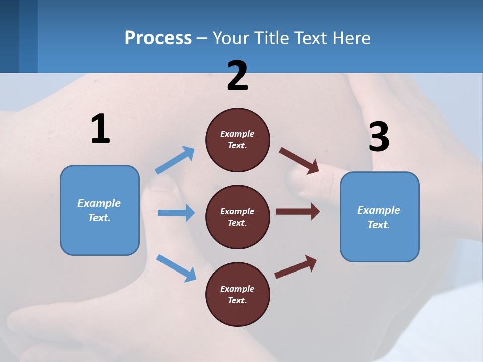 A Person Touching The Back Of Another Person's Shoulder PowerPoint Template
