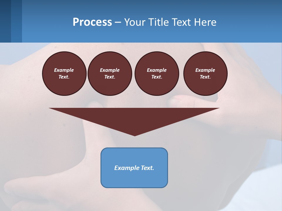 A Person Touching The Back Of Another Person's Shoulder PowerPoint Template