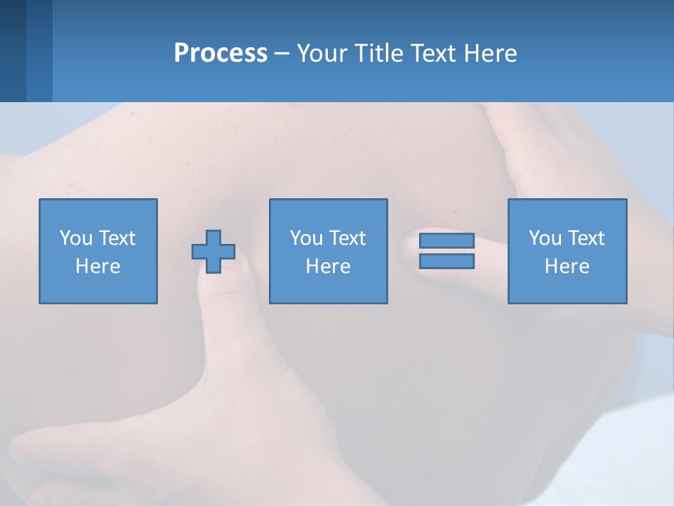 A Person Touching The Back Of Another Person's Shoulder PowerPoint Template