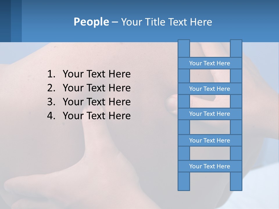 A Person Touching The Back Of Another Person's Shoulder PowerPoint Template