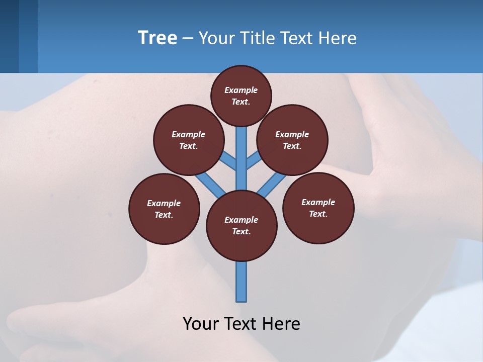 A Person Touching The Back Of Another Person's Shoulder PowerPoint Template