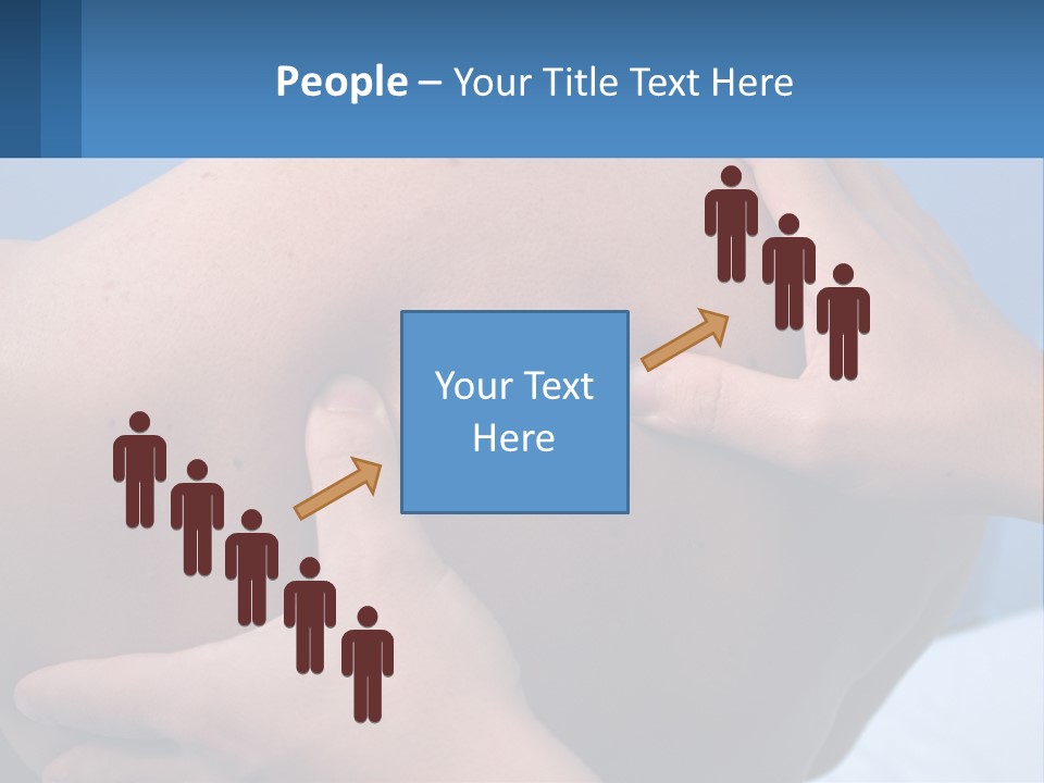 A Person Touching The Back Of Another Person's Shoulder PowerPoint Template