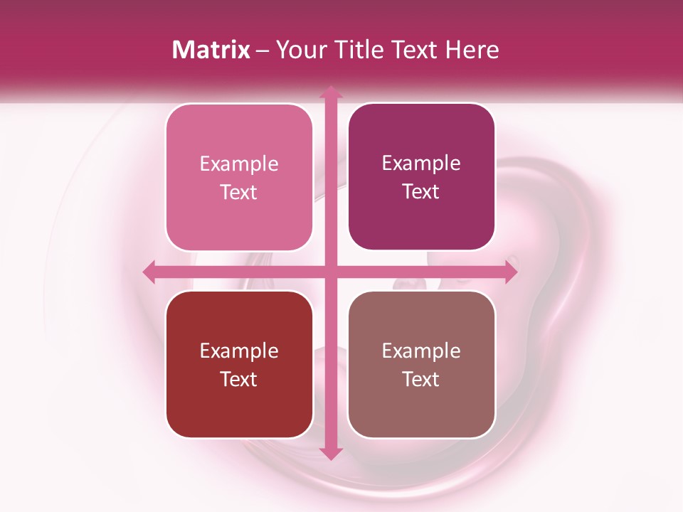 A Baby In A Pink Swirl Powerpoint Presentation PowerPoint Template