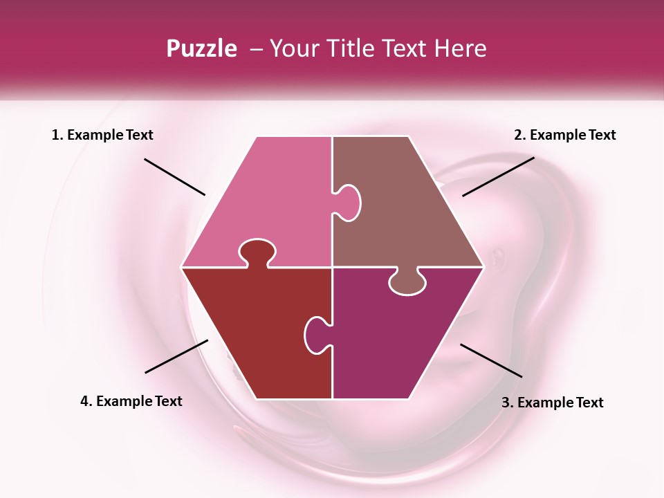 A Baby In A Pink Swirl Powerpoint Presentation PowerPoint Template