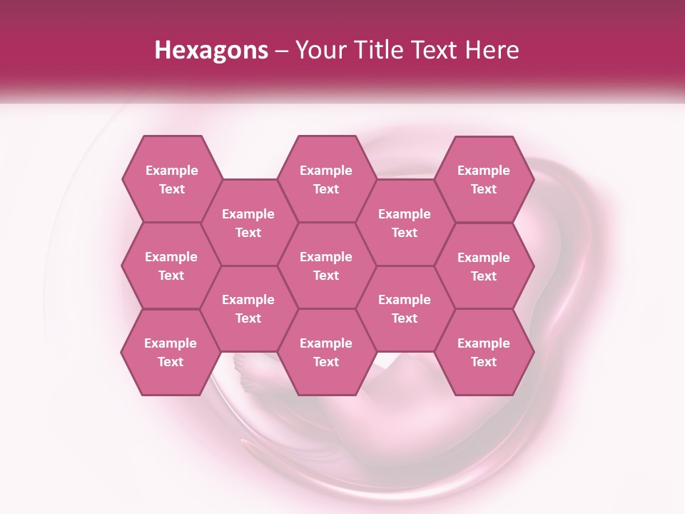 A Baby In A Pink Swirl Powerpoint Presentation PowerPoint Template