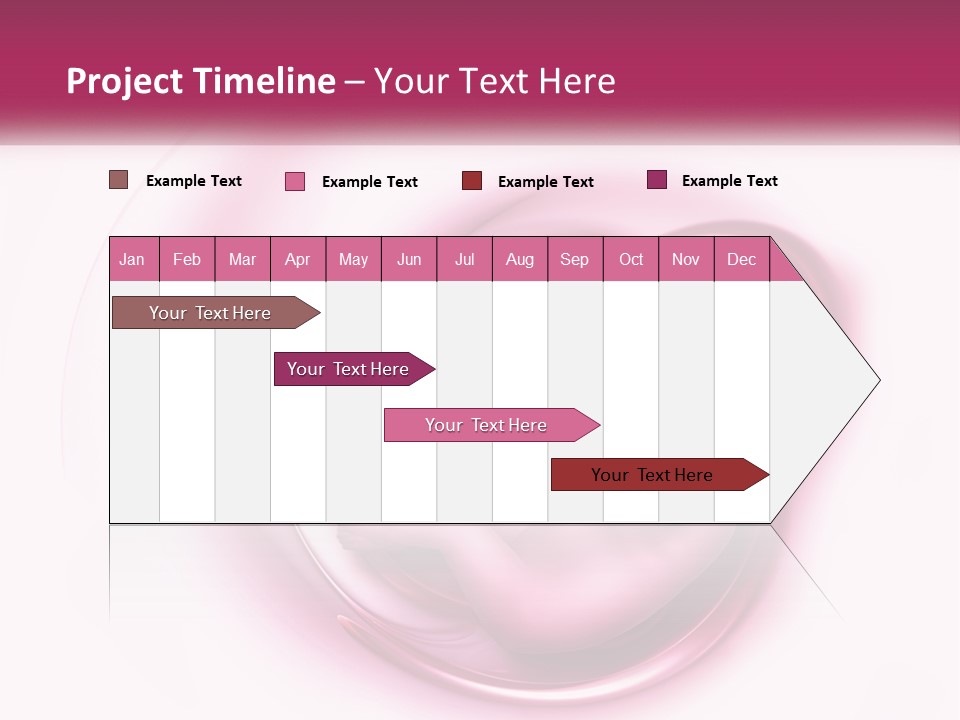 A Baby In A Pink Swirl Powerpoint Presentation PowerPoint Template