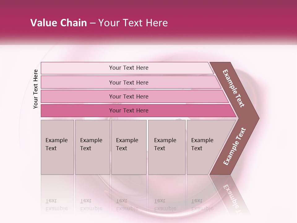 A Baby In A Pink Swirl Powerpoint Presentation PowerPoint Template