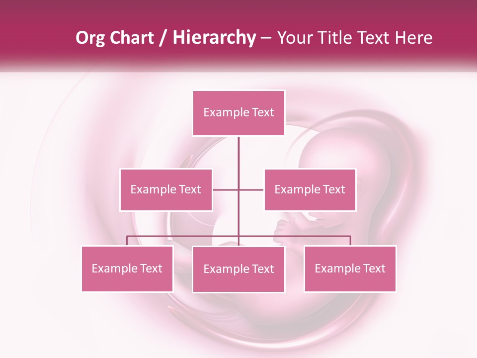 A Baby In A Pink Swirl Powerpoint Presentation PowerPoint Template