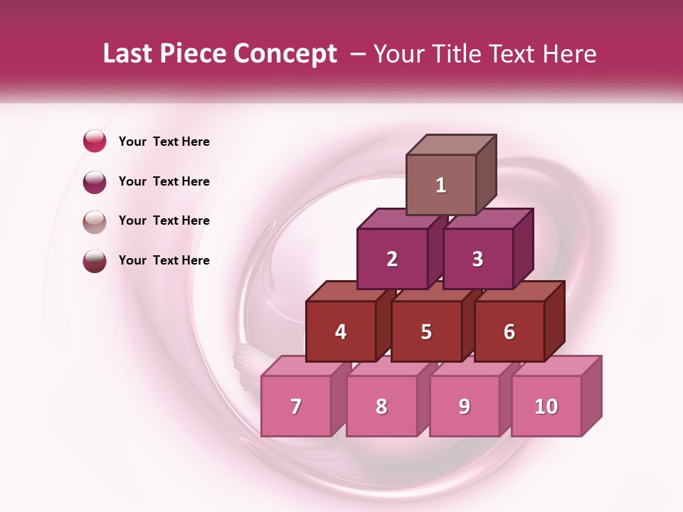 A Baby In A Pink Swirl Powerpoint Presentation PowerPoint Template