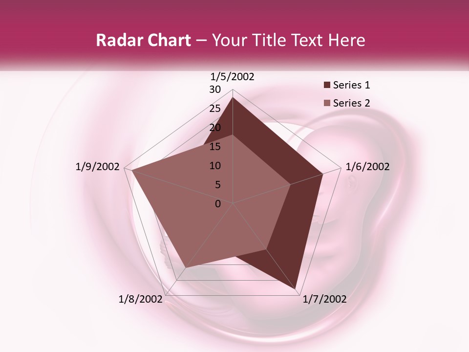 A Baby In A Pink Swirl Powerpoint Presentation PowerPoint Template