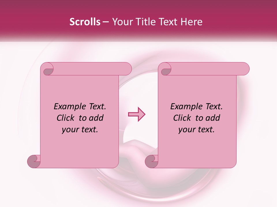 A Baby In A Pink Swirl Powerpoint Presentation PowerPoint Template