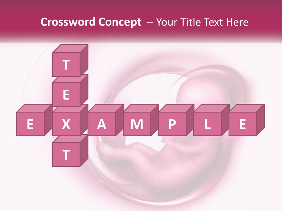 A Baby In A Pink Swirl Powerpoint Presentation PowerPoint Template