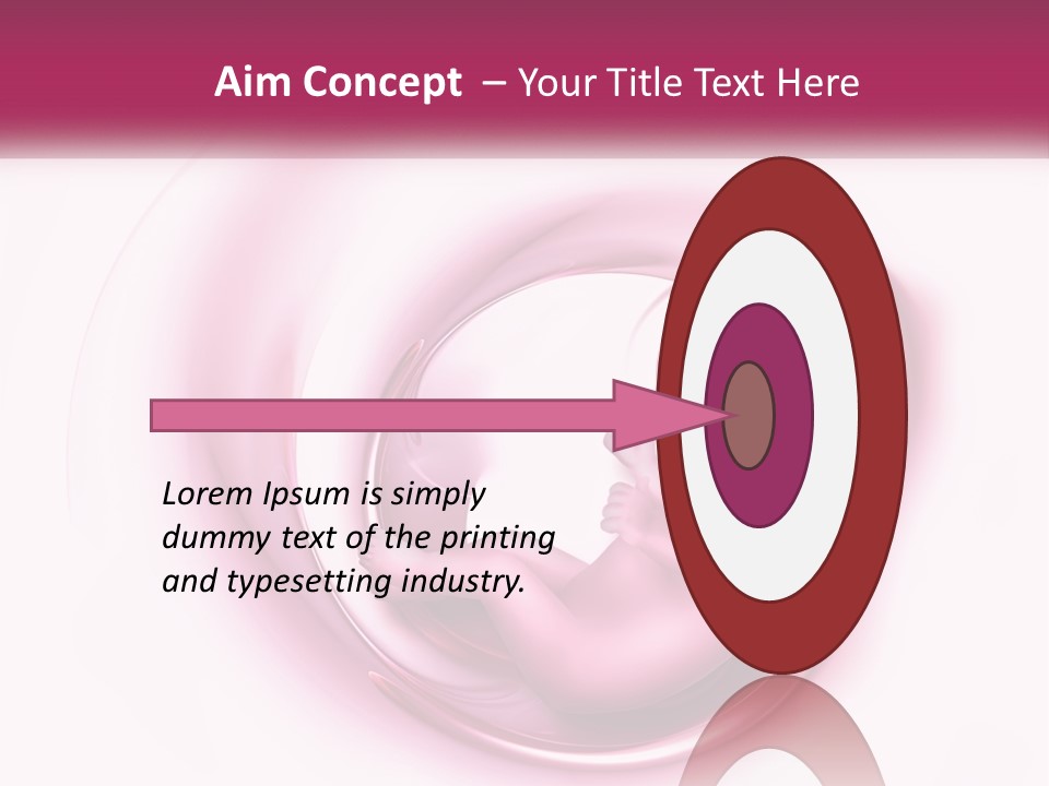 A Baby In A Pink Swirl Powerpoint Presentation PowerPoint Template