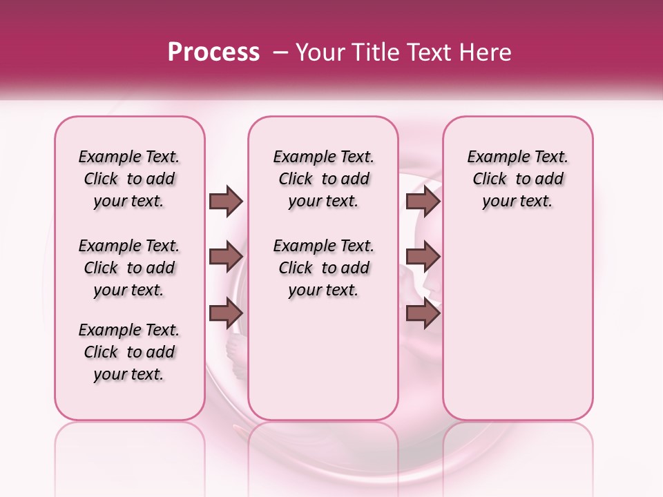 A Baby In A Pink Swirl Powerpoint Presentation PowerPoint Template