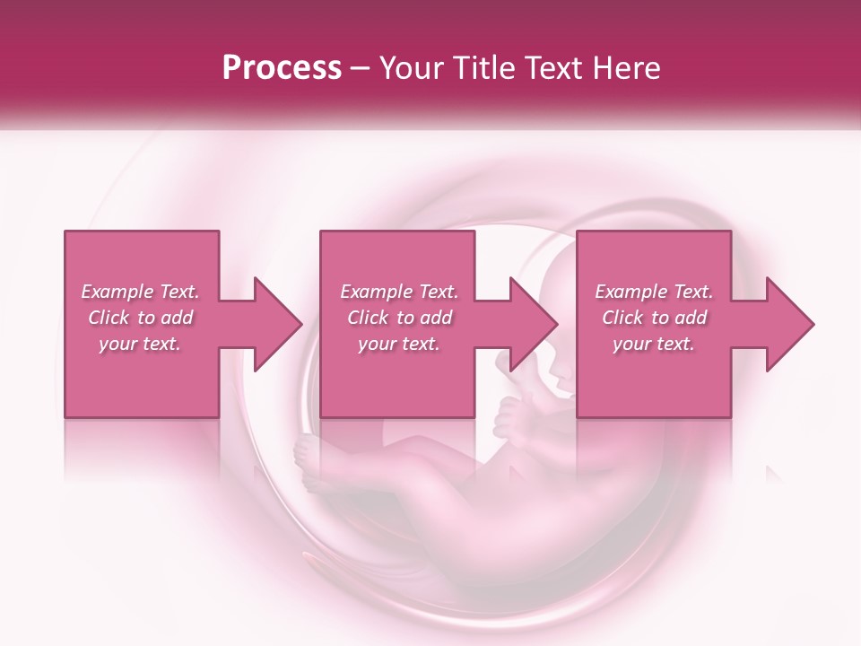A Baby In A Pink Swirl Powerpoint Presentation PowerPoint Template