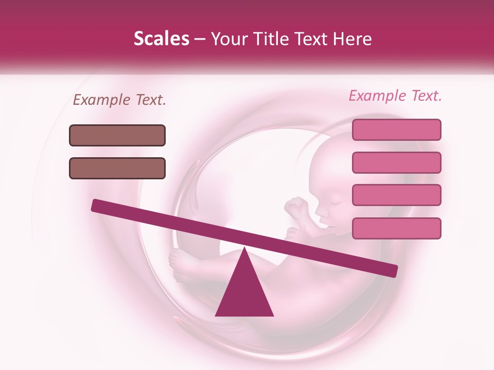 A Baby In A Pink Swirl Powerpoint Presentation PowerPoint Template