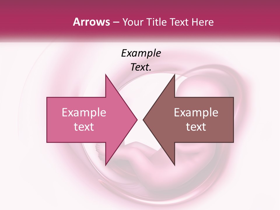 A Baby In A Pink Swirl Powerpoint Presentation PowerPoint Template