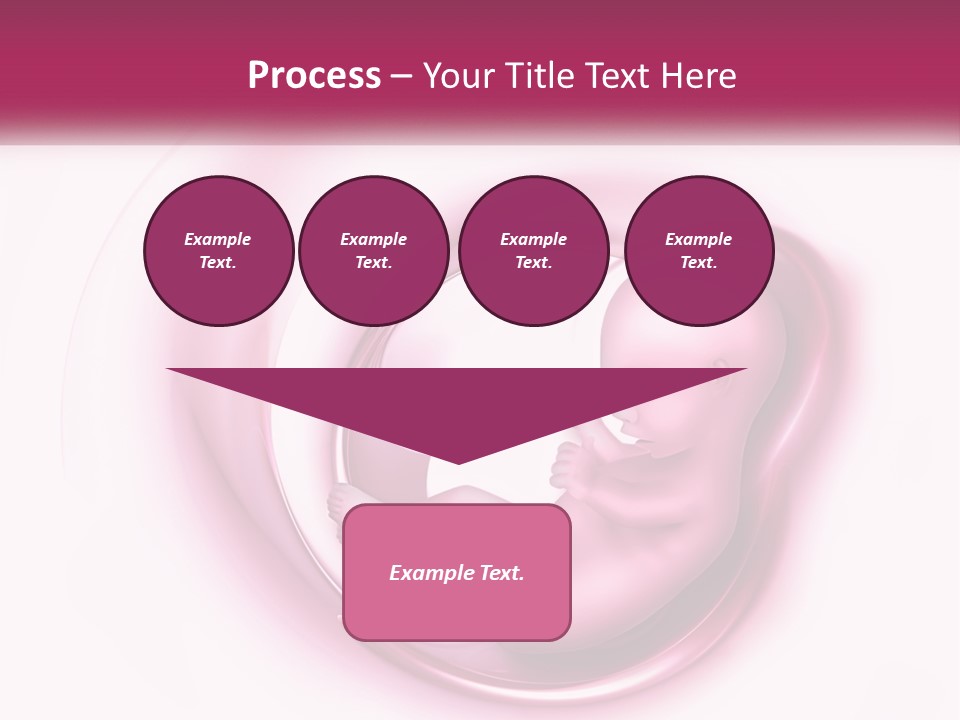 A Baby In A Pink Swirl Powerpoint Presentation PowerPoint Template