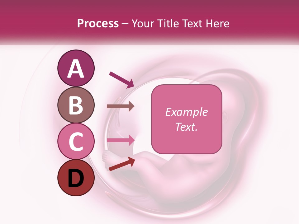 A Baby In A Pink Swirl Powerpoint Presentation PowerPoint Template