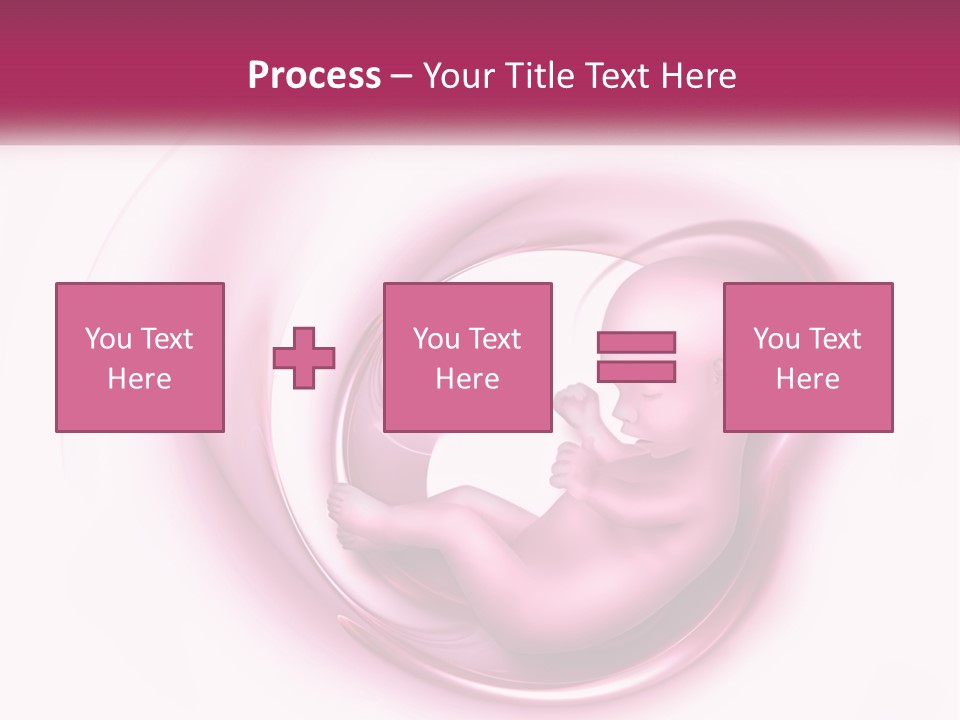 A Baby In A Pink Swirl Powerpoint Presentation PowerPoint Template