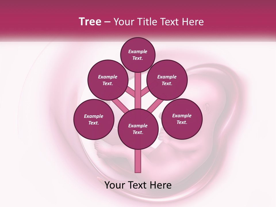A Baby In A Pink Swirl Powerpoint Presentation PowerPoint Template