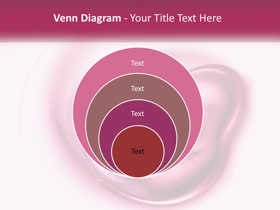 A Baby In A Pink Swirl Powerpoint Presentation PowerPoint Template