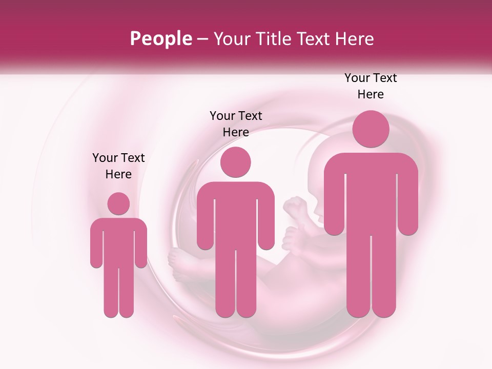 A Baby In A Pink Swirl Powerpoint Presentation PowerPoint Template