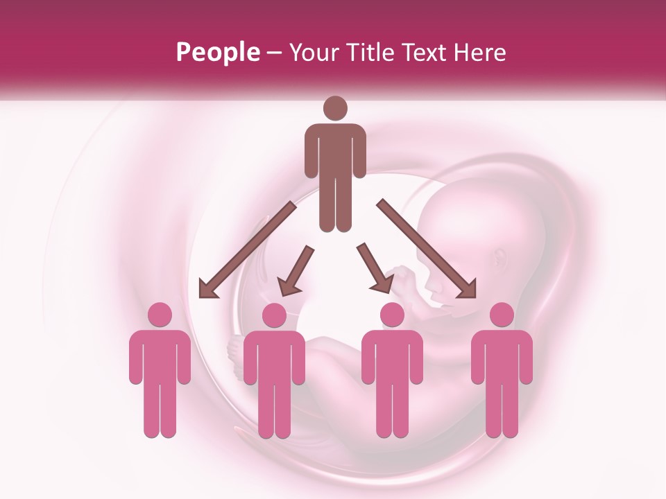 A Baby In A Pink Swirl Powerpoint Presentation PowerPoint Template