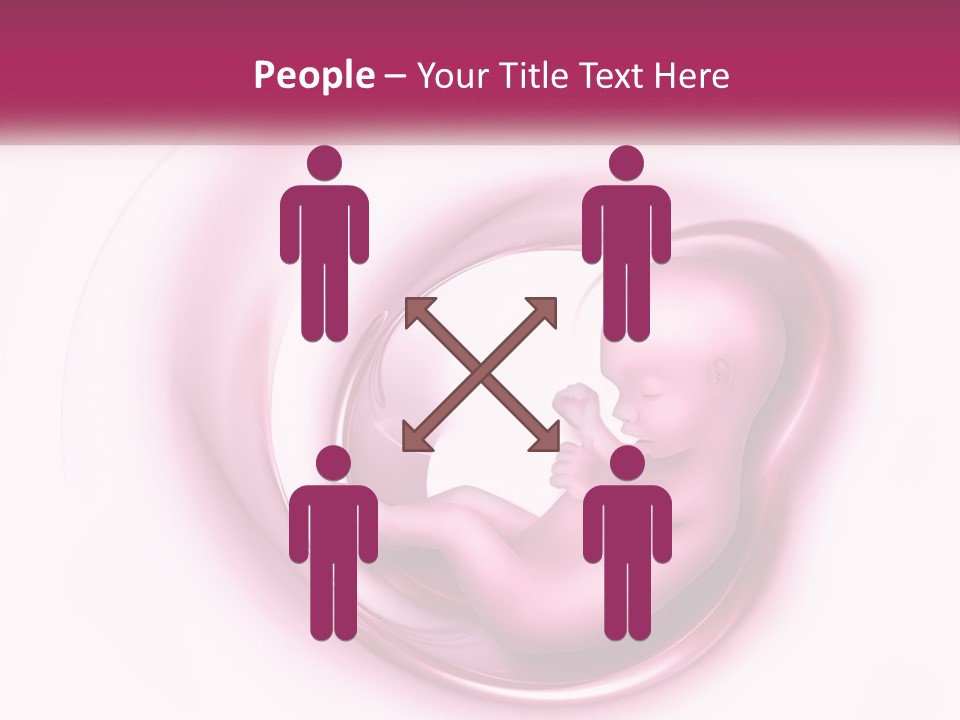 A Baby In A Pink Swirl Powerpoint Presentation PowerPoint Template